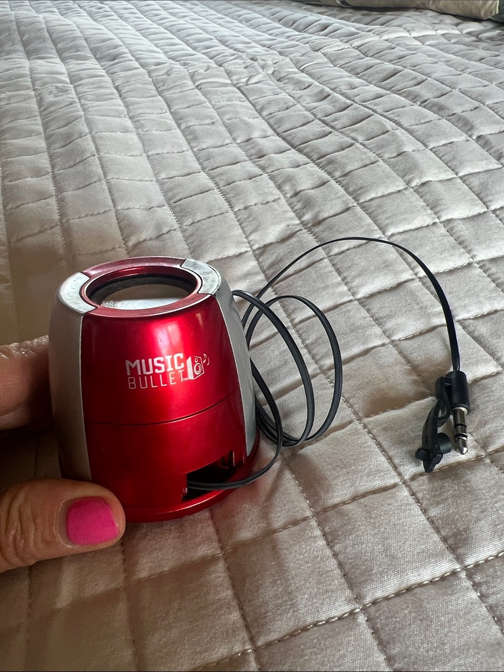 Music Bullet Portable Mini Speaker - Red